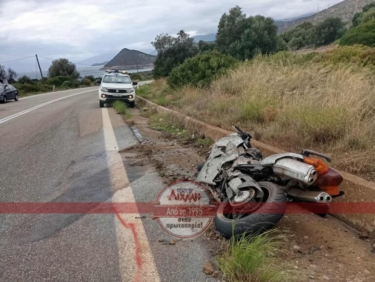 Τραγωδία στην Ε.Ο Ναυπάκτου-Ιτέας – Νεκρός ένας μοτοσικλετιστής (φωτό)