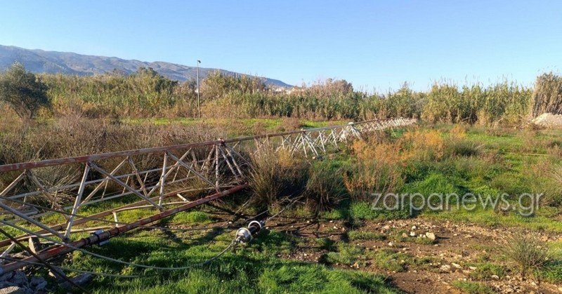 Χανιά: Έπεσε η κεραία της ΕΡΤ στη Σούδα – Καταγγελίες για δολιοφθορά
